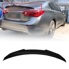 Rear Diffuser Bumper Lip High Kick Duckbill Trunk Spoiler Wing For Infiniti Q50