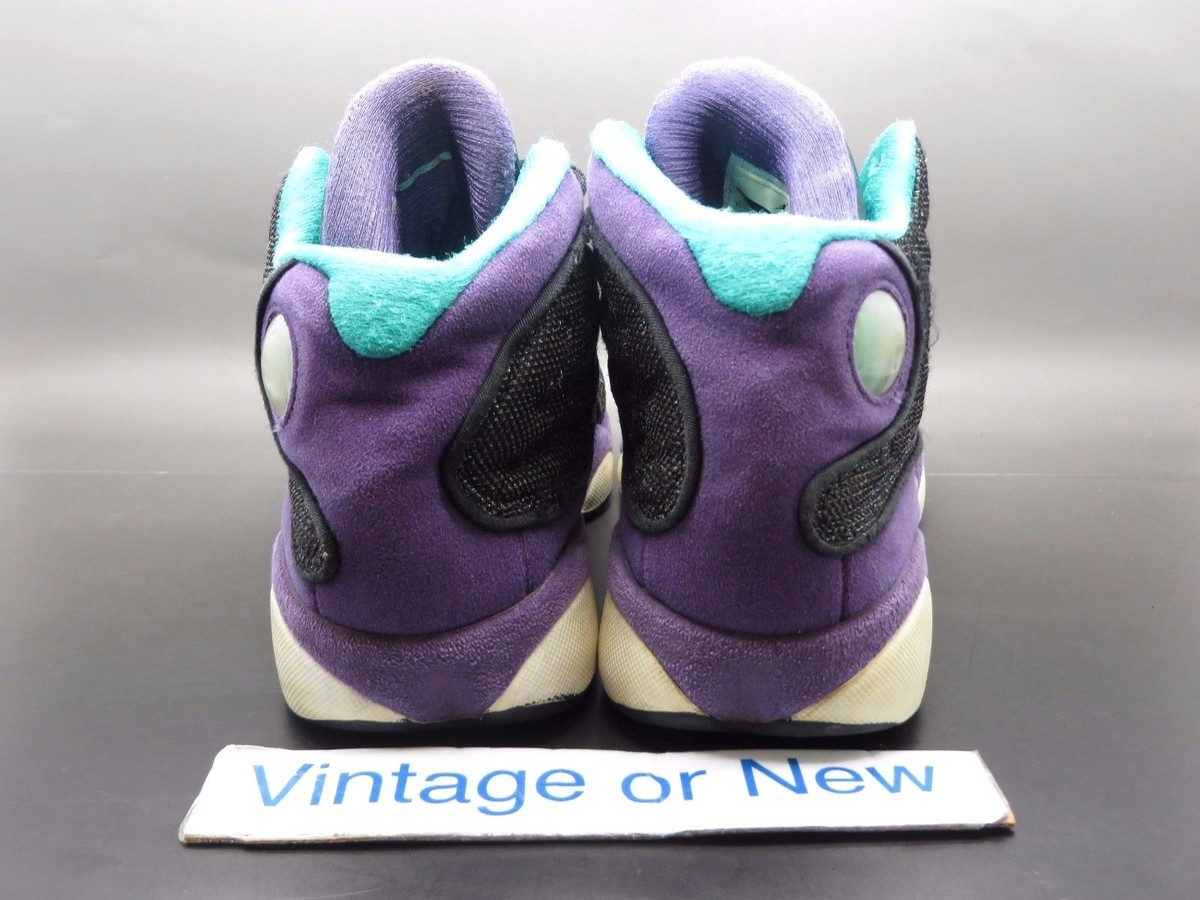 Girls' Nike Air Jordan XIII 13 Black Atomic Teal Ultraviolet