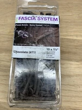 (100) DECKFAST Fascia System #10 X1 7/8”, Chocolate Epoxy Coated, fsc,71l10188