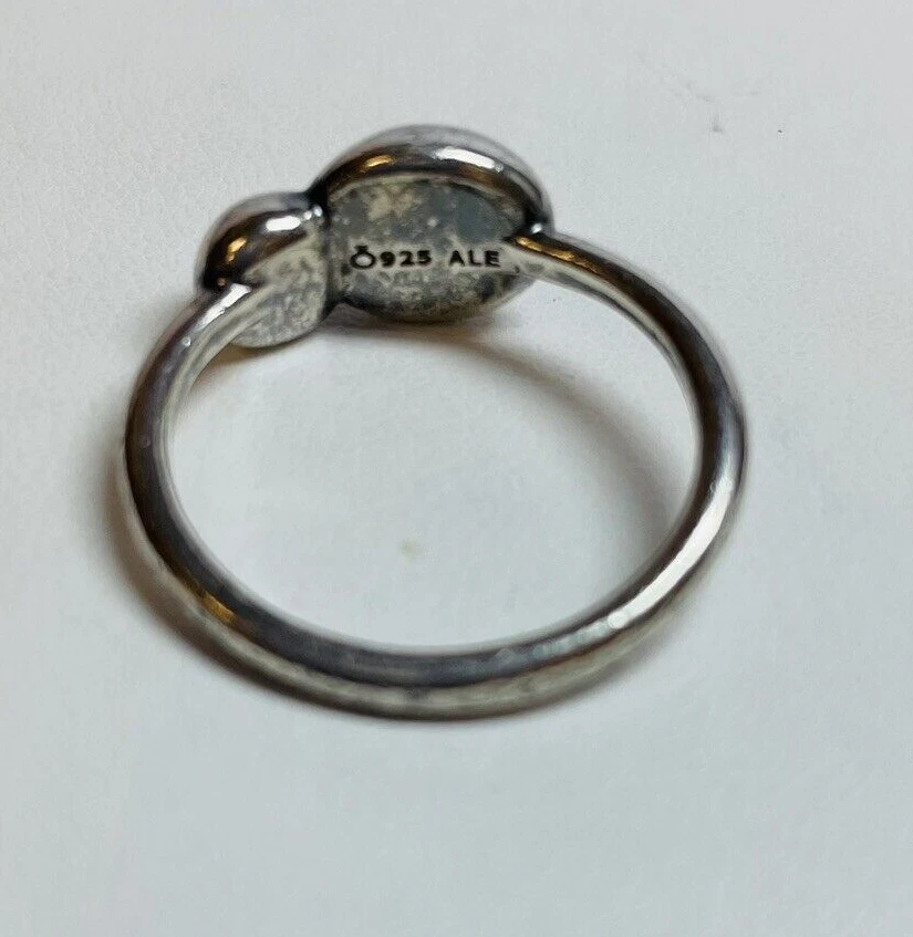 Pandora Sterling 925 Silver Double Bubble Ring 190701 Sz 7.5 - Image 2 of 4