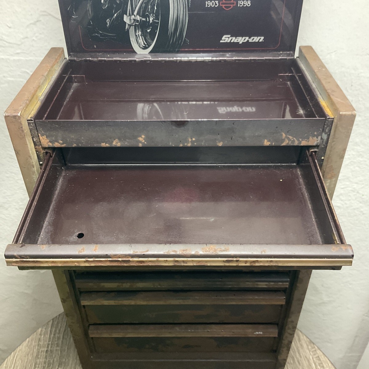 Vintage 1998 Snap On Mini Tool Box Harley-Davidson 95th Vintage 1998 Snap On Mini Tool Box Harley-Davidson 95th