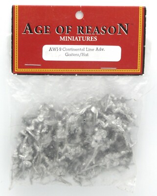 Old Glory AWI-9 Continental Line Advancing Gaiters & Hat (Infantry) Miniatures