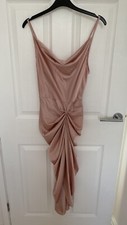 PLT Pretty Little Thing Pink Silky Dress Size 6