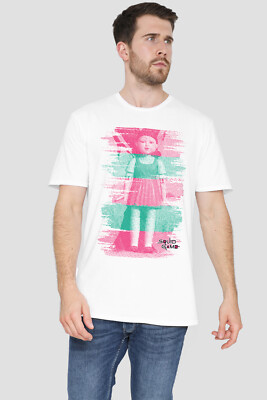 SQUID GAME YOUNG-HEE T-Shirt rot hellgrün hell S-2XL, weiß