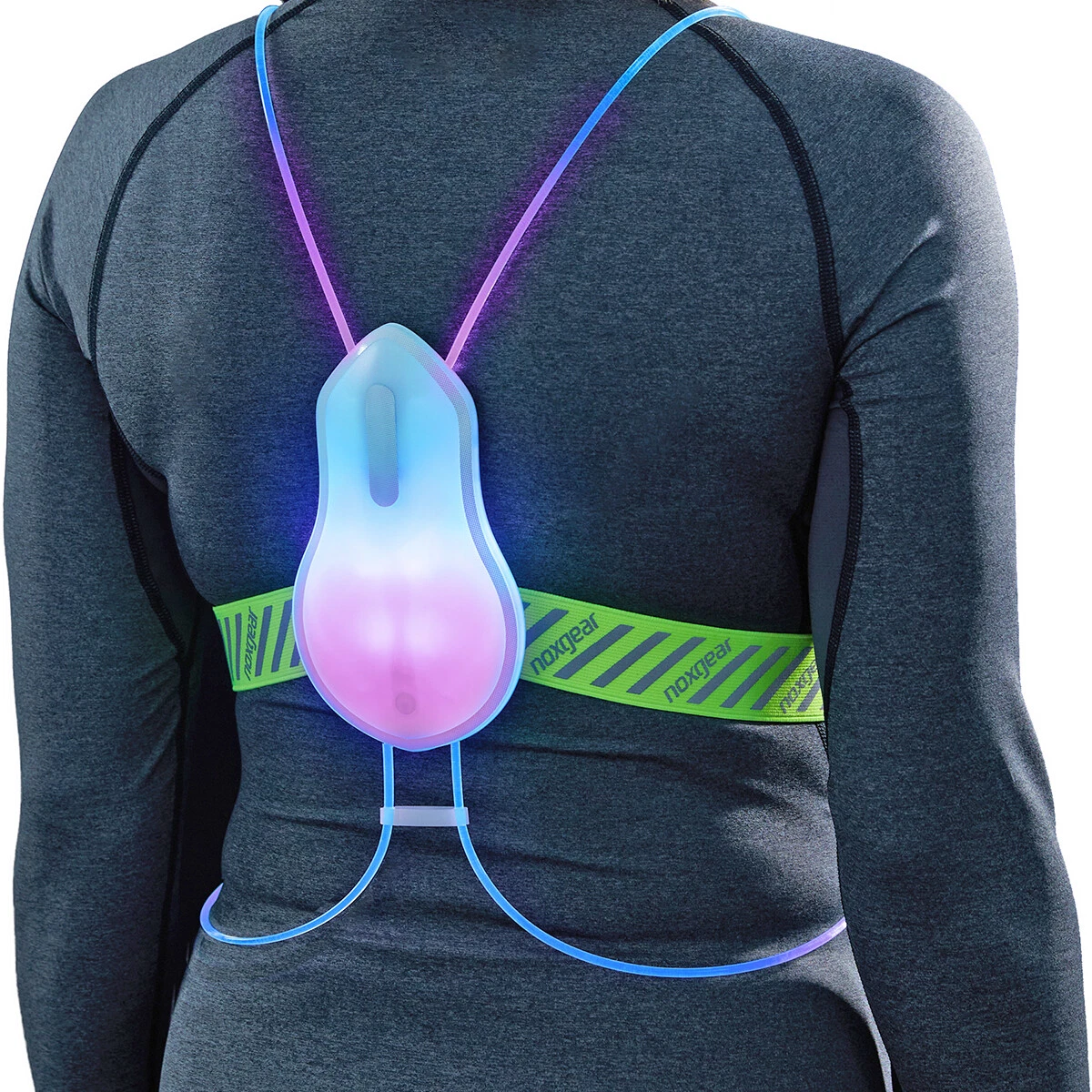 Noxgear Tracer2 360 Visibility Multicolor Reflective LED Running Vest