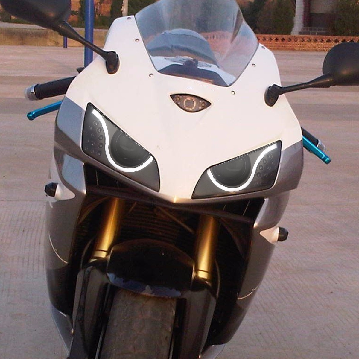 1X LED Motorcycle Headlight Assembly for Honda CBR600RR 2003-2006