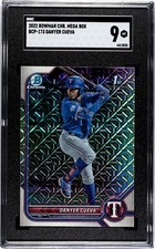 2022 Bowman Chrome Mega Box #BCP-173 Danyer Cueva SGC 9 1st Mojo Refractor