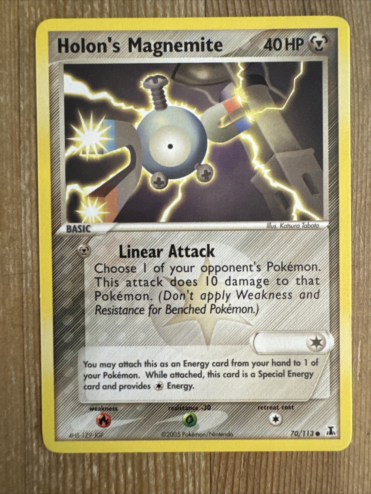 Pokémon TCG Holon's Magnemite EX Delta Species 70/113 Regular Common NM