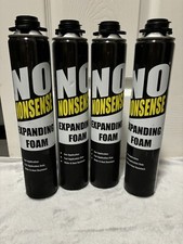 Pack of 4 No Nonsense Expanding Foam 750 ml Water & Heat Resistant Brand New 