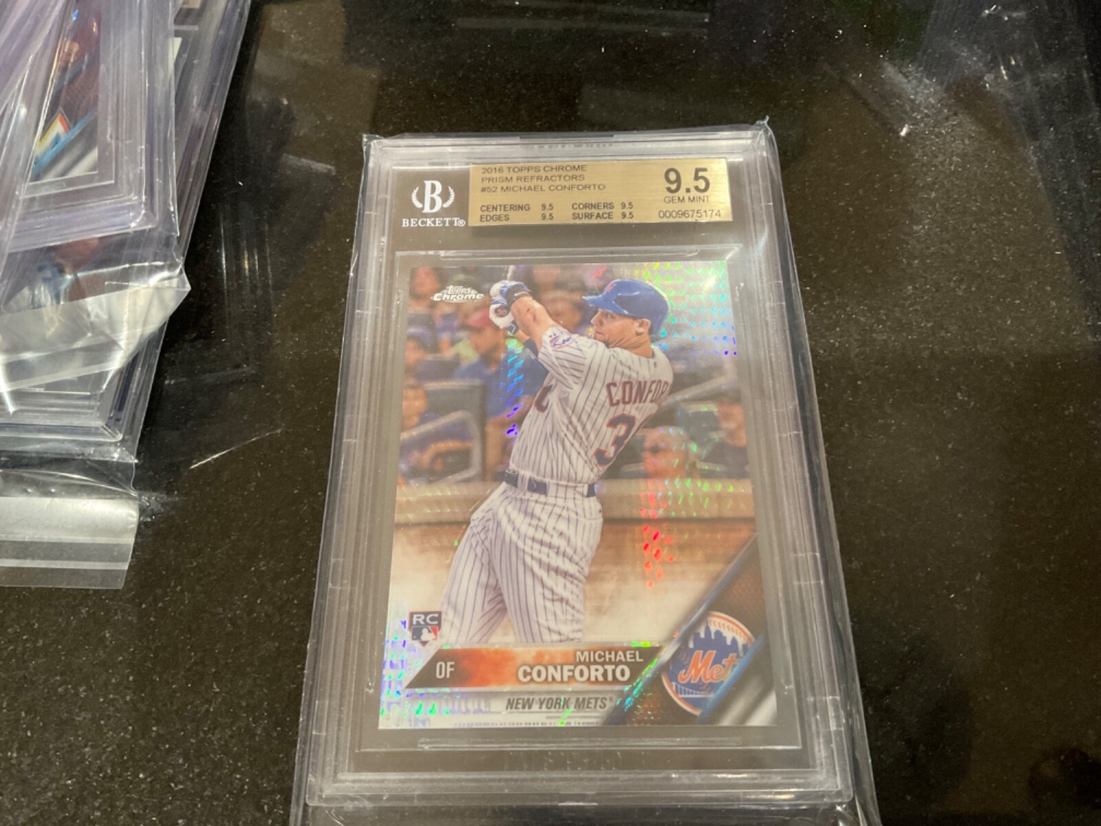 MICHAEL CONFORTO 2016 Topps Chrome #52 RC PRISM REFRACTOR BGS  9.5 POP 🔥