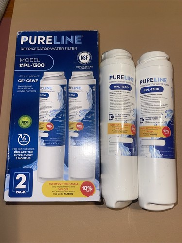Pureline PL-1300 Replacement Refrigerator Water Filter for PL-1300-S GE GSWF - Picture 1 of 7