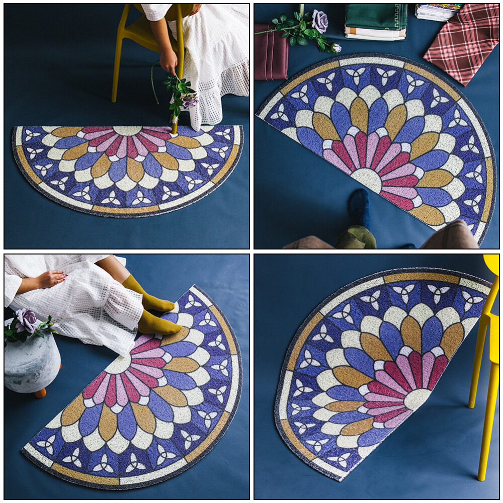 Carpet Semi Circle Bath Mat Bathmats Rugs Bathroom Semicircle eBay