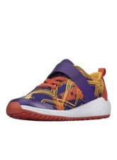 Image of Clarks Girls Aeon Pace Kids Purple Combi Trainers UK 5 F EU 38