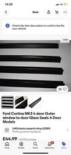 Ford Cortina MK3 4 Door Inner And Outer Door To Glass Seal Kit