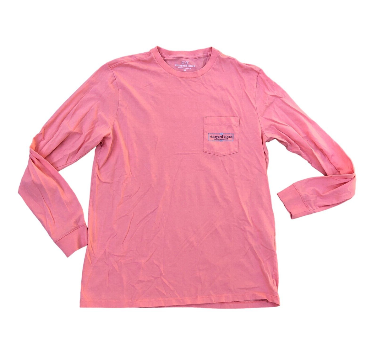 VINEYARD VINES Classic Pocket T Shirt Men's MEDIUM Long Sleeve