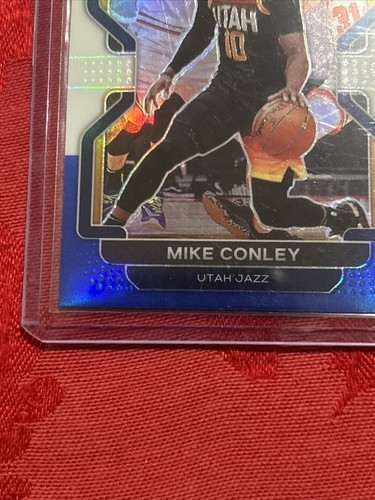 2021-22 Mike Conley Panini Prizm Card Red White Blue Holo Utah Jazz #117 - Picture 4 of 7