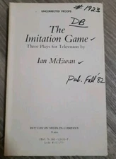 The Imitation Game Uncorrected Proof 1982
