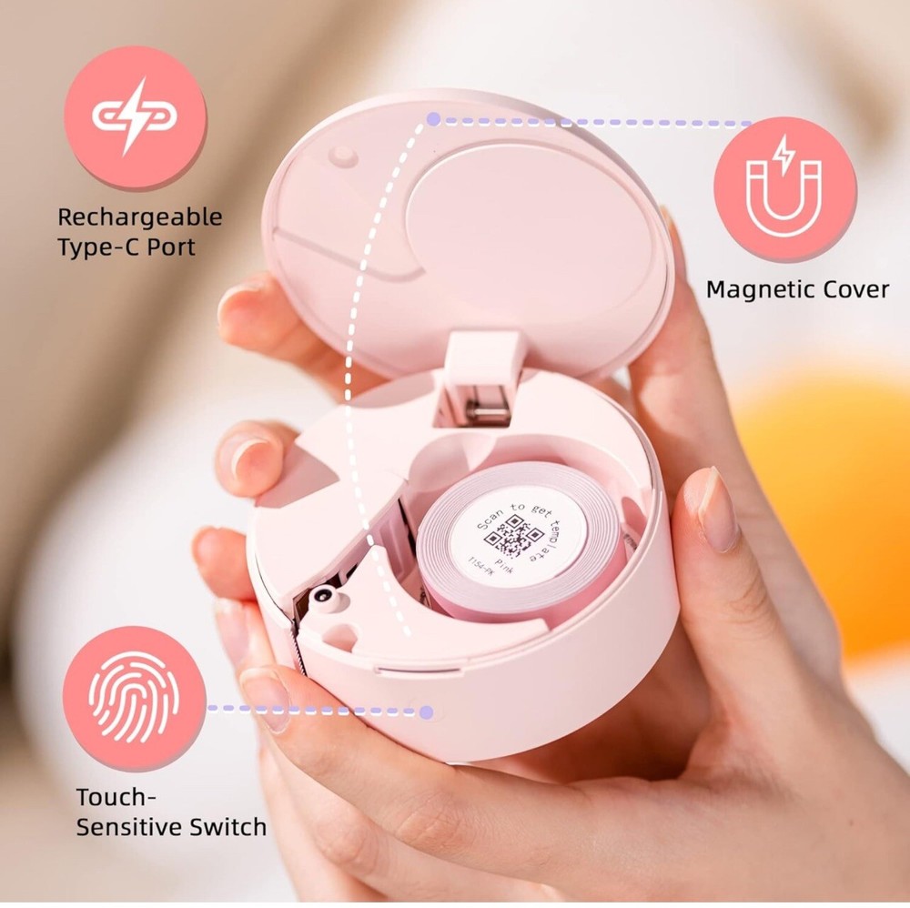 Compact Mini Label Maker for Organizing