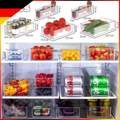 10 STÜCK Kühlschrank-Organizer-Behälter Kunststoff-Pantry-Organisations