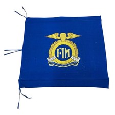 Vintage FIM Federation Internationale de Motocyclisme Blue Banner Flag MotoGP