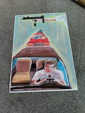 Falling Down Film Gemälde Kunst Poster A4 Druck Julien V Barry