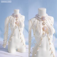 Dollmore 1/4 1/3 Uncle ID BJD European Exotic Decoration Body Chain Zircon Pearl