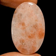 100 Natural Sunstone Oval Shape Cabochon Loose Gemstone 30 Ct 32X20X5 mm UG-817