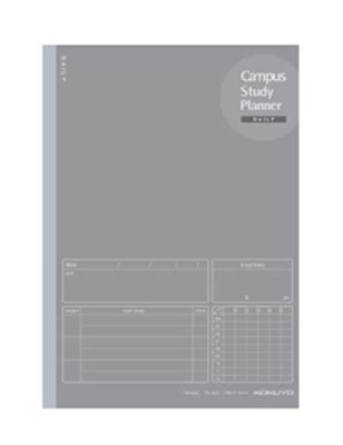 Campus Study Planner Daily Ruled A5 Gray No-Y82MD-M 5-Book Set