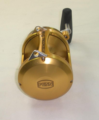 Moulinet Trolling Penn International 50VISW - 2 Vitesses Doré Classique