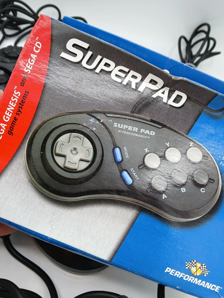 Lote de 7 Controladores SEGA Genesis Negros Buenos Cables ¡¡Envío Gratis!!! Foto 2 de 3