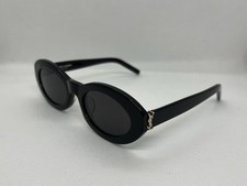 Saint Laurent SL M136 001 Sunglasses Women's Black Gray Designer USA STOCK  