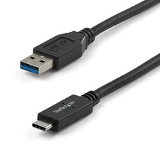 Startech 3Ft 1M USB-A to USB-C Charging Cable, 10Gbps, Charge Sync, 3A Charg