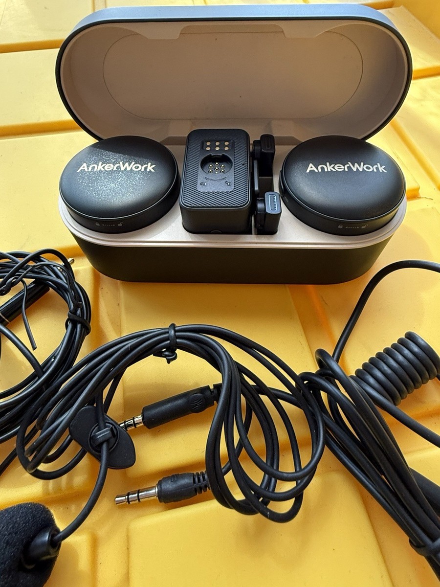 AnkerWork M650 Wireless Lavalier Microphone Noise Cancellation for