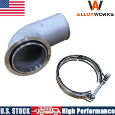 90 Degree Turbo Compressor Discharge Adapters400 V-band Compressor Outlet Clamp