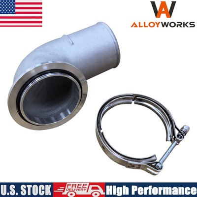 90 Degree Turbo Compressor Discharge Adapter+S400 V-Band Compressor Outlet Clamp