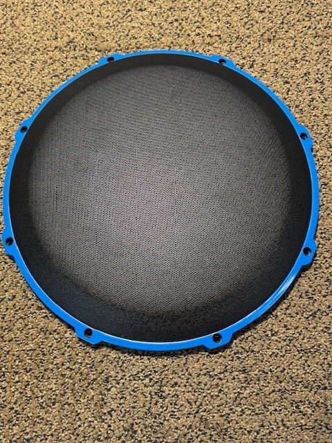 JL Audio sgru-13, anillo de ajuste y anillo de ajuste pintado azul personalizado Foto 4 de 4