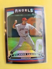 2006 Topps Chrome Black Refractors #149 Orlando Cabrera 166/549 - LA Angels