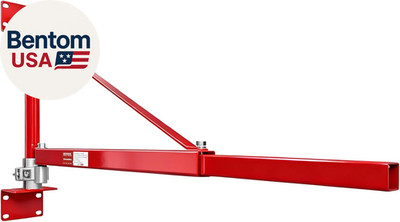 Wall Mount Jib Crane,1320 Lbs Max Load Capacity,Hoist Swing Arm with 180° Swivel