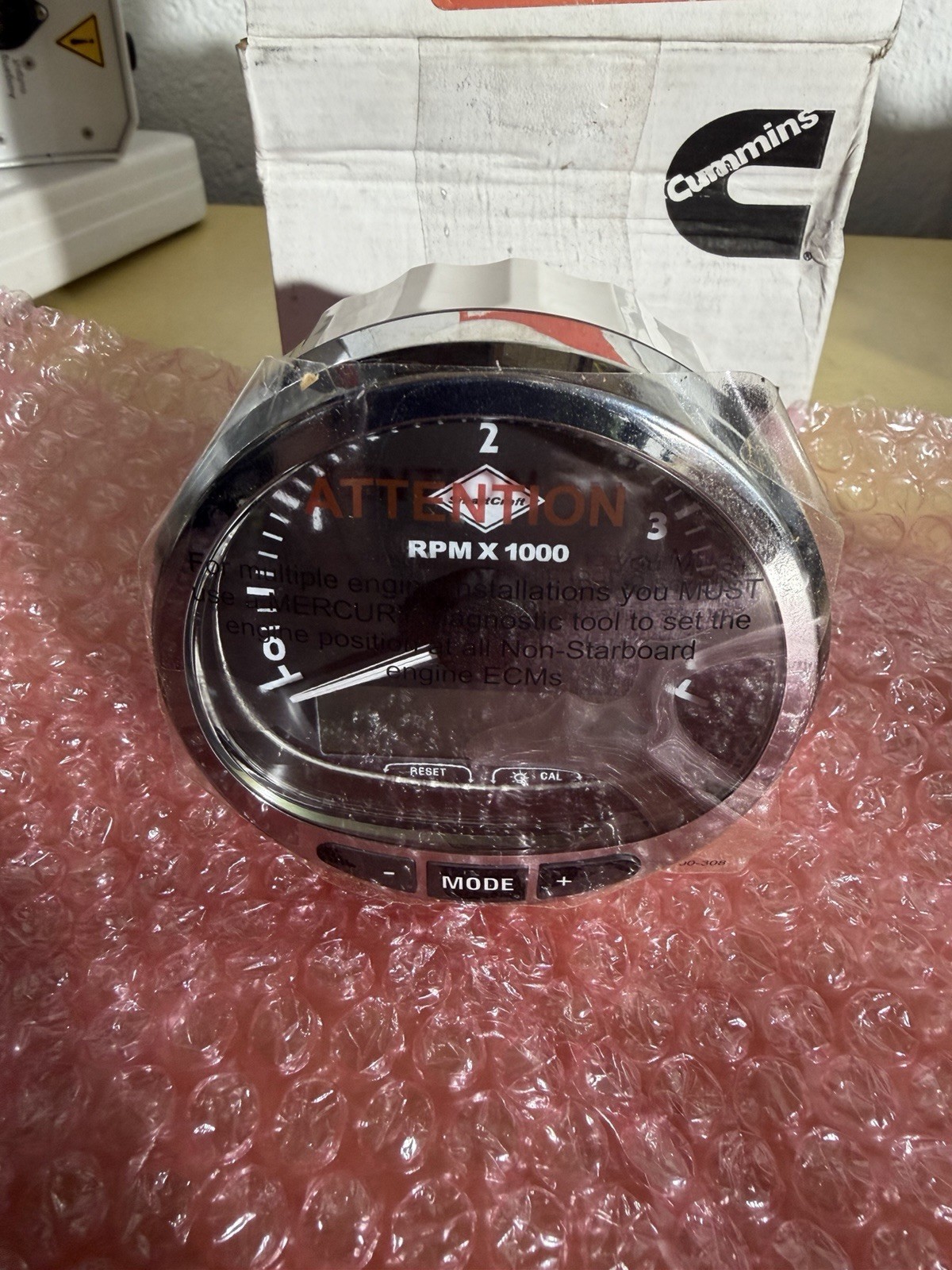 Cummins Tachometer Electric 4939838 Continental Automotive 79-889222 A15 12V