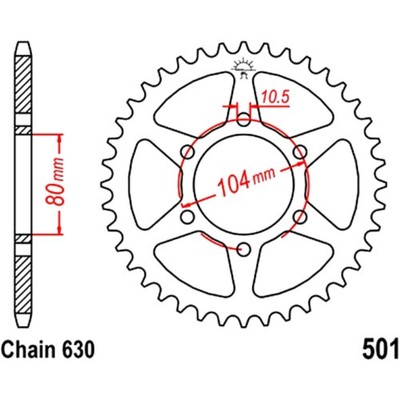 Hochwertiges Kettenrad 35 Zähne 630 Teilung von JT Sprockets für: Kawasaki ZX Z