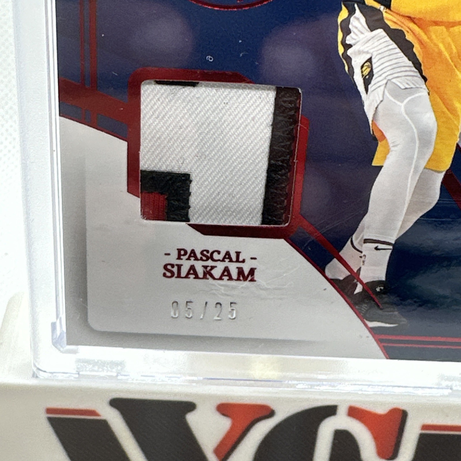 PASCAL SIAKAM 2023-22024 IMMACULATE COLLECTION AUTO PATCH /25 #MAT-SIA Ruby Red view 2