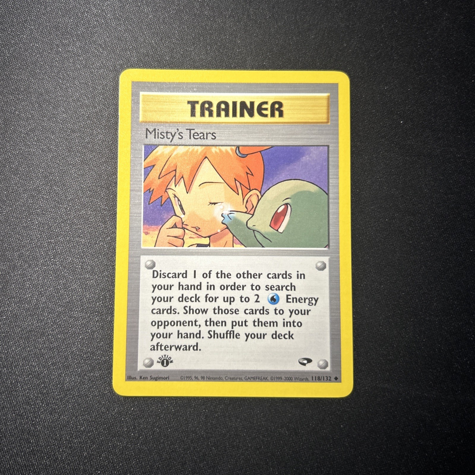 (NM) Misty's Tears 118/132 Uncommon 1st ed Gym Challenge Pokemon 1995 vintage