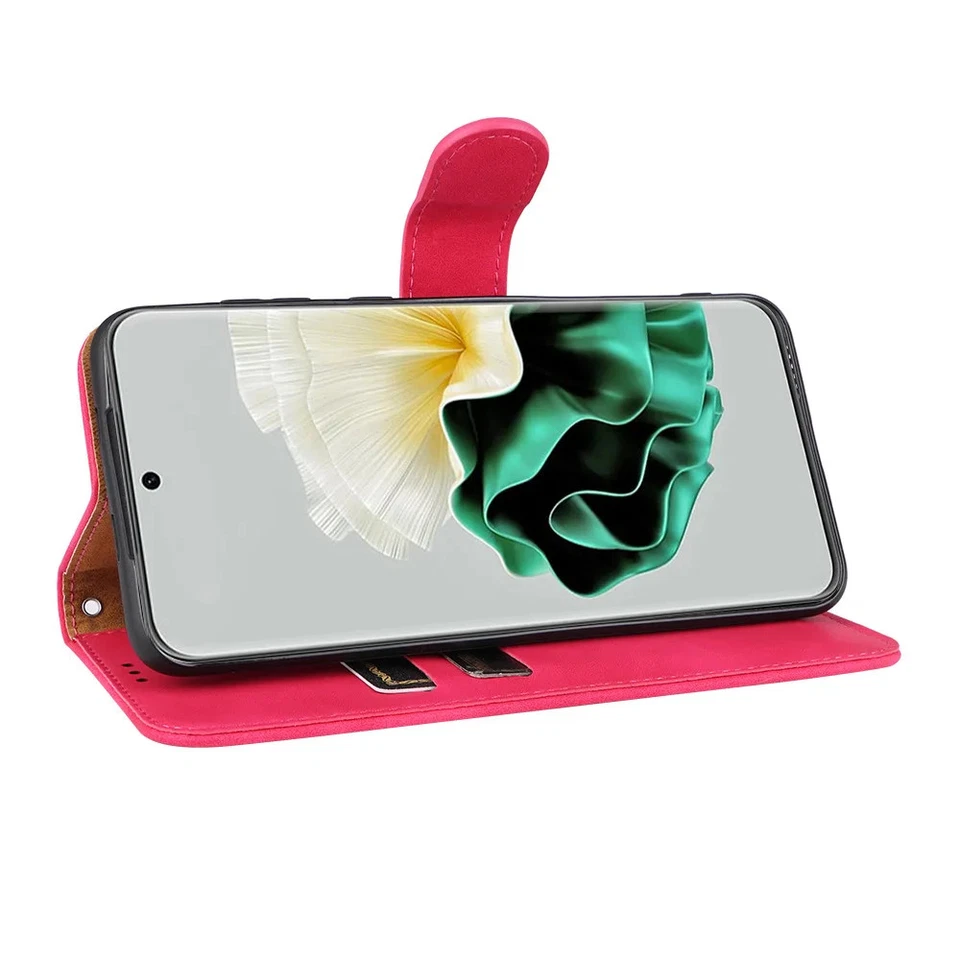 Shockproof Case For Huawei P60 Leather Cover Magnetic Stand Holder Protective  - Image 3 of 4