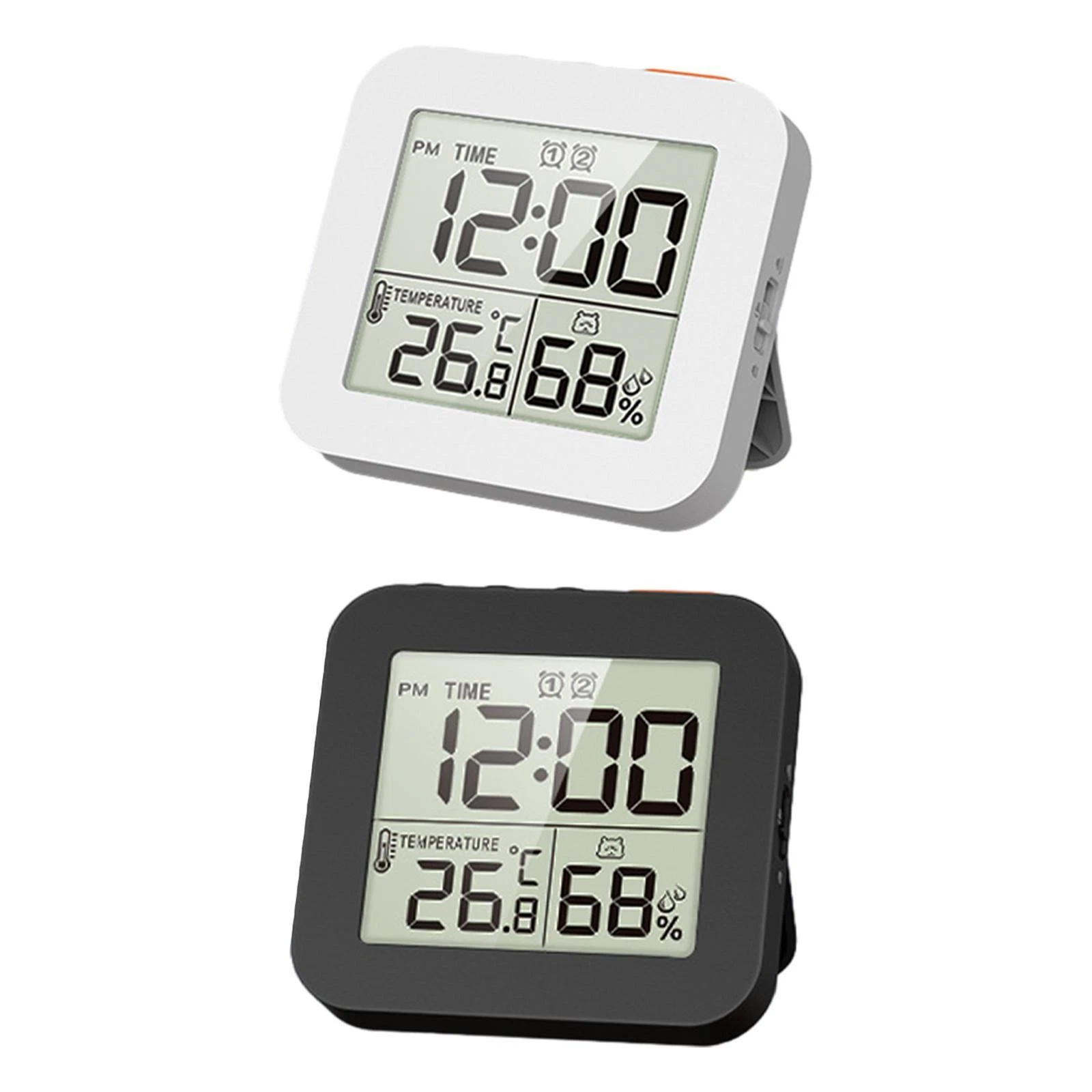 Digital Bathroom Clock Shower Timer with Alarm Wall Kitchen Clock for Home