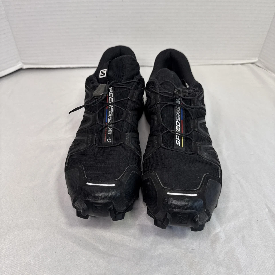 Salomon Speed Cross 4 Negro Para hombres Talla 8 Ortholite Trail Running Zapatos Contagrip Foto 2 de 4