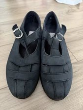 Munro Sport Mary Jane shoes in charcoal nubuck leather 91/2 W