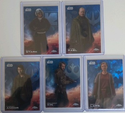 Topps Star Wars Sapphire Lot   Cassian Andor Luthen Rael Beru Lars Kin (5)