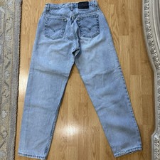 Vintage Levi s SilverTab Loose Jeans Made In USA Light Wash Baggy 7 Jr