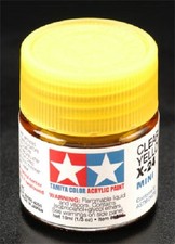 Tamiya Acrylic X-24 Clear Yellow Mini Paint Jar 81524
