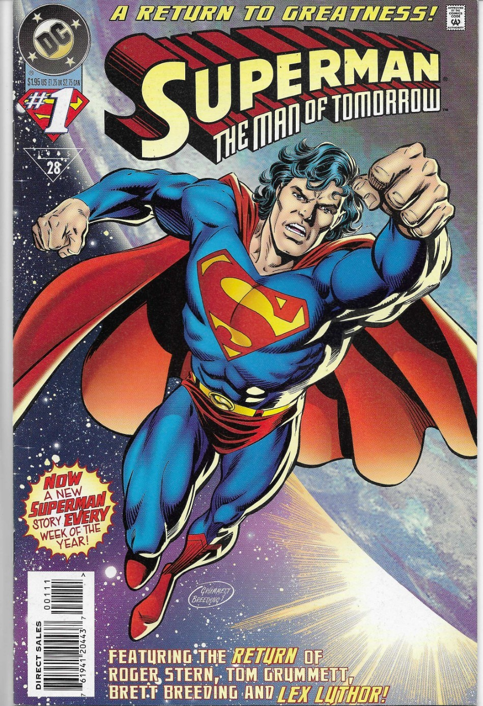 SUPERMAN MAN OF TOMORROW (1995) #1 - Back Issue (S)